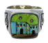 Multicolor Native American Pueblo Design Ring Size 10-1/4 PX42191